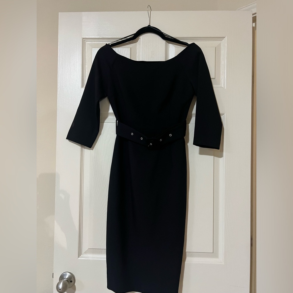 New Zara Women Midi Belted Dress